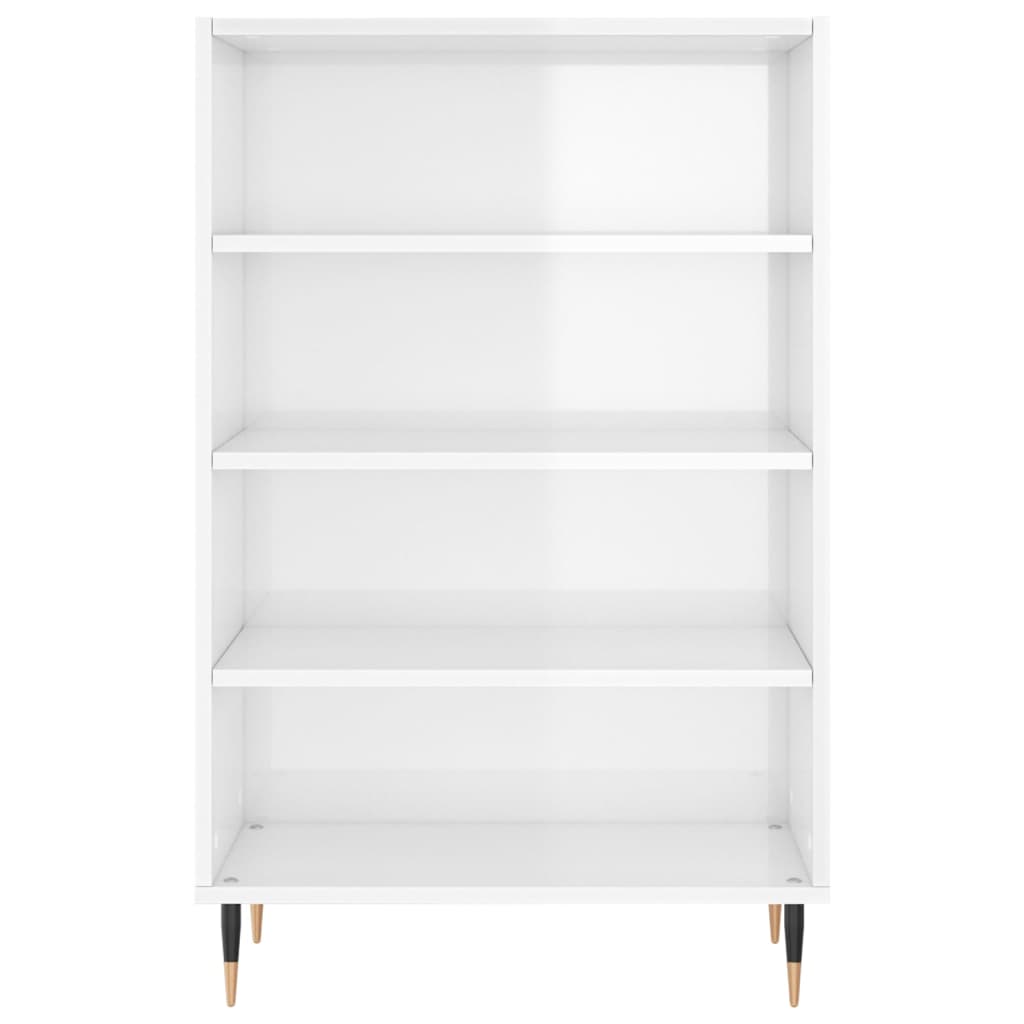 Highboard Hochglanz-Weiß 57x35x90 cm Holzwerkstoff
