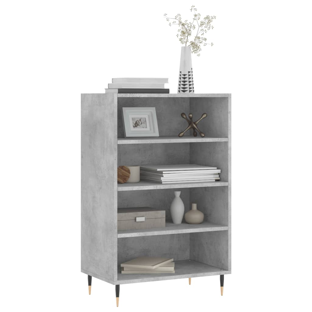 Highboard Betongrau 57x35x90 cm Holzwerkstoff
