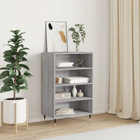 Thumbnail for Highboard Grau Sonoma 57x35x90 cm Holzwerkstoff