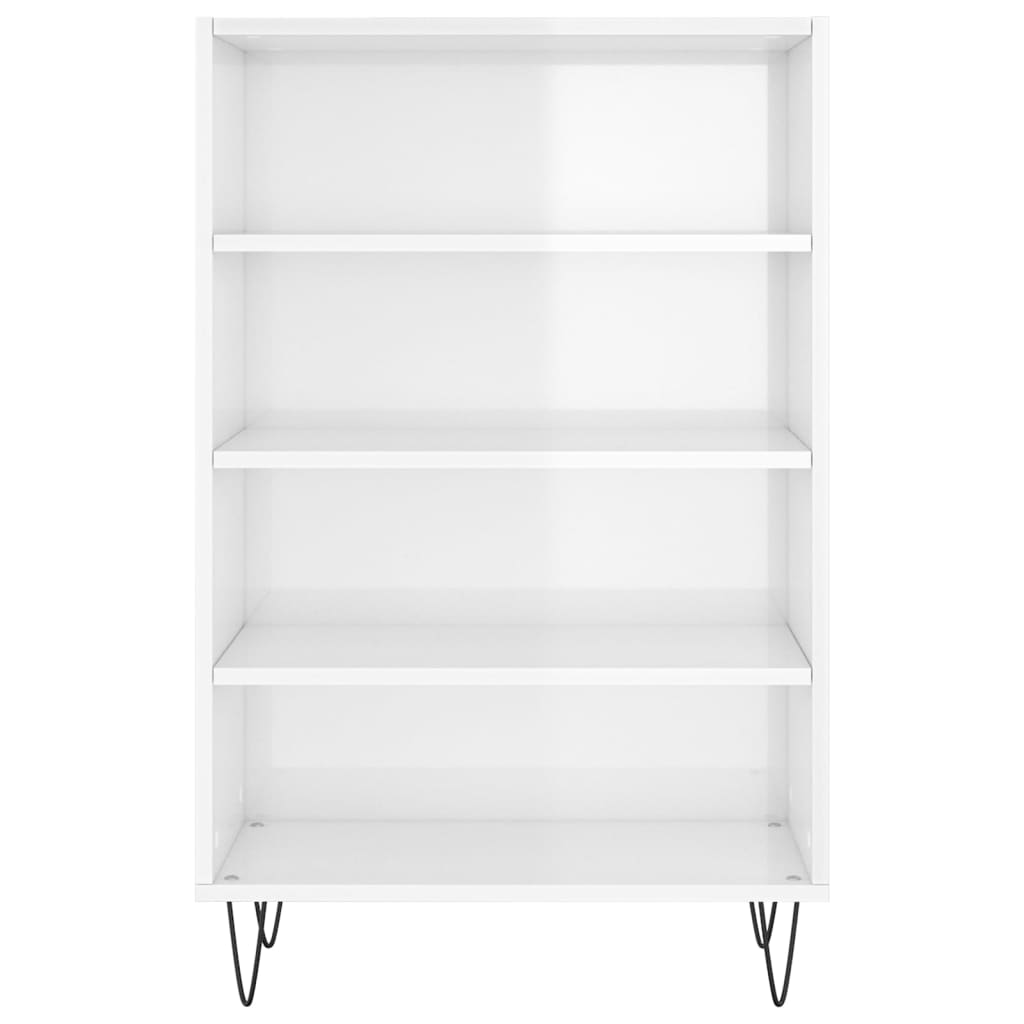 Highboard Hochglanz-Weiß 57x35x90 cm Holzwerkstoff