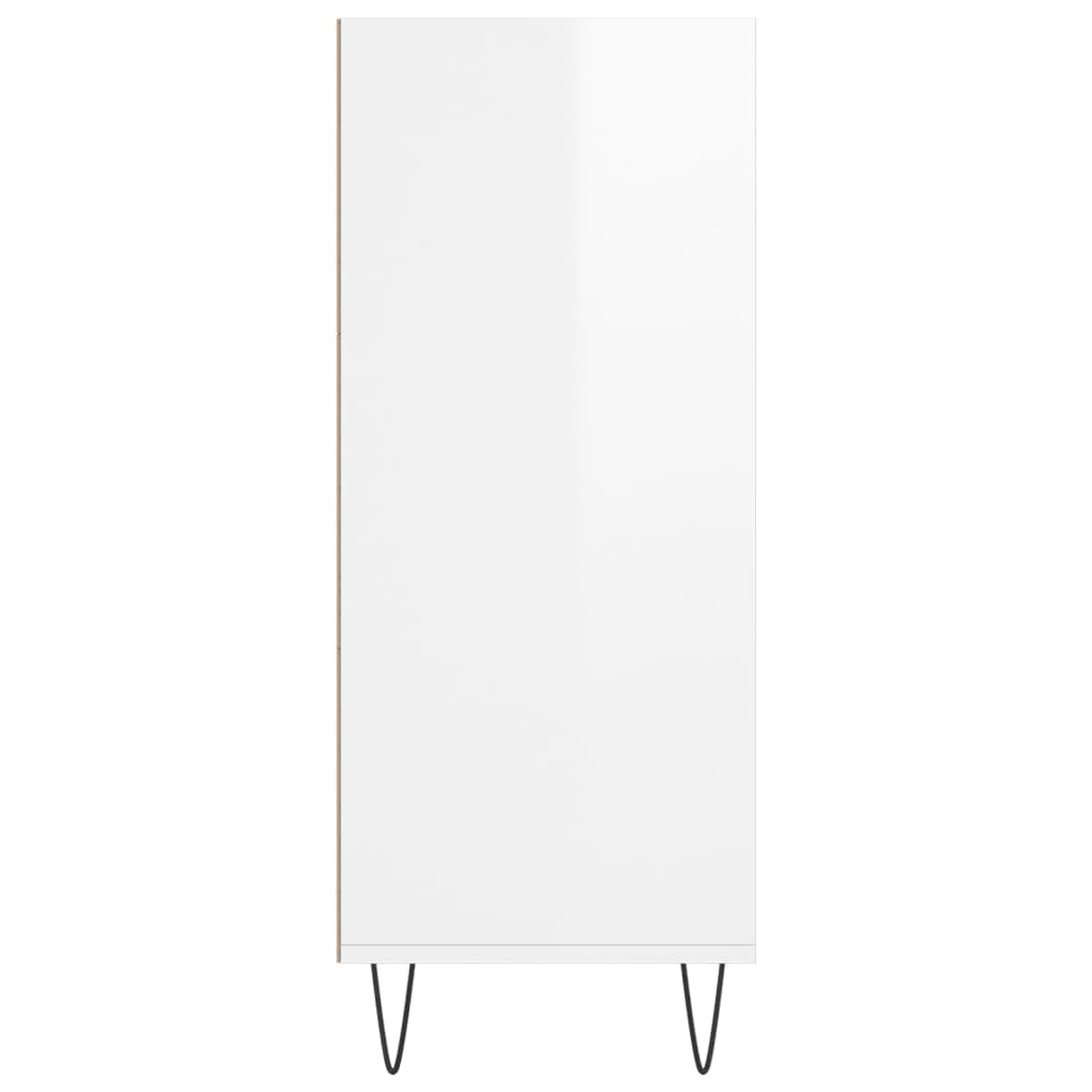 Highboard Hochglanz-Weiß 57x35x90 cm Holzwerkstoff