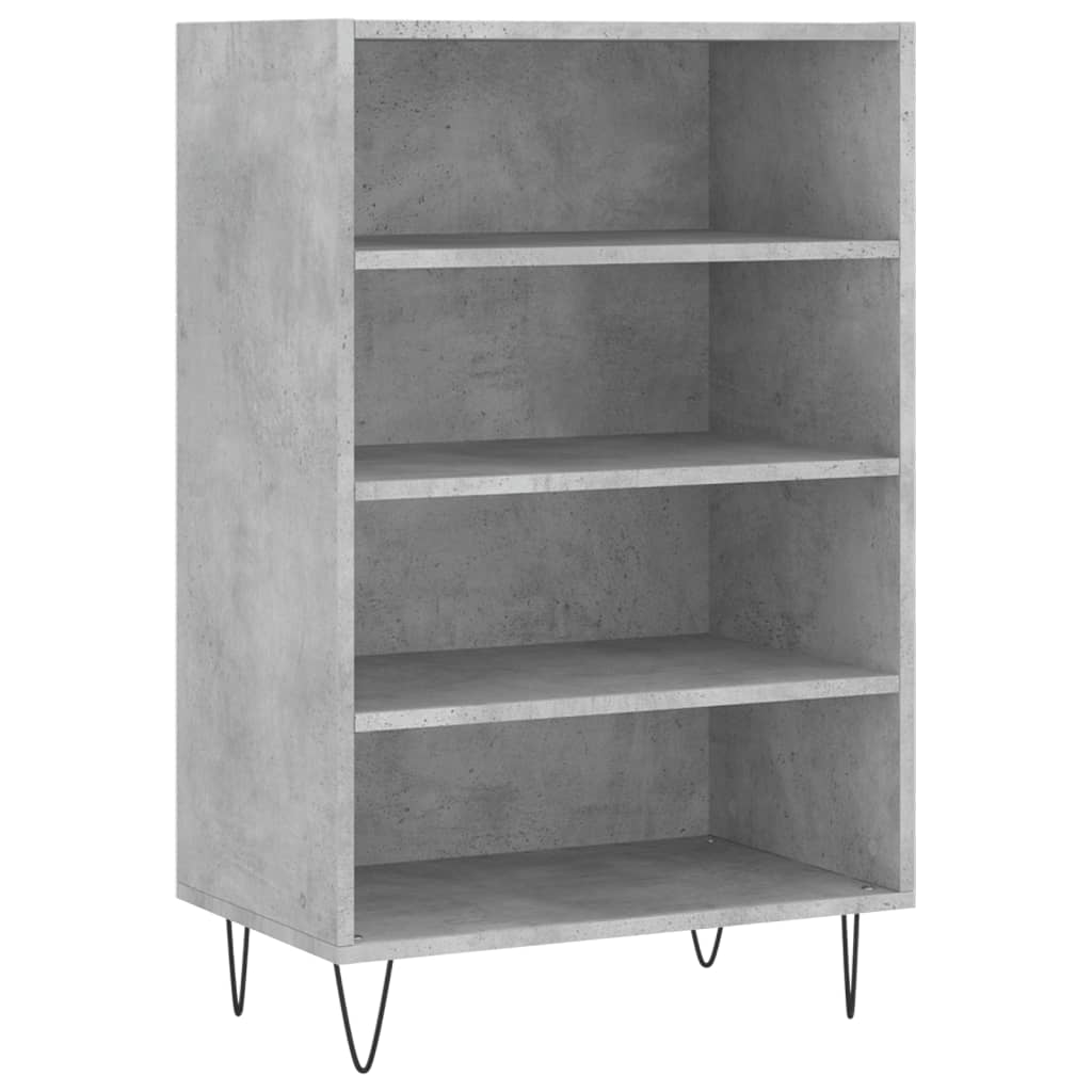 Highboard Betongrau 57x35x90 cm Holzwerkstoff