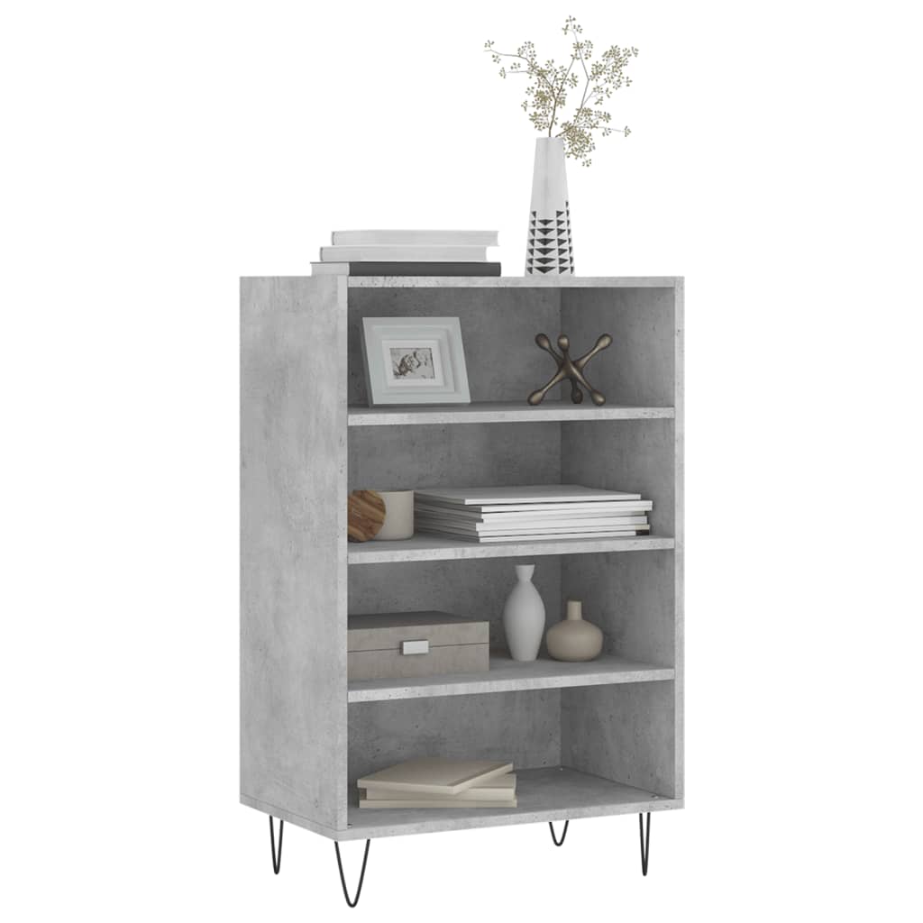 Highboard Betongrau 57x35x90 cm Holzwerkstoff