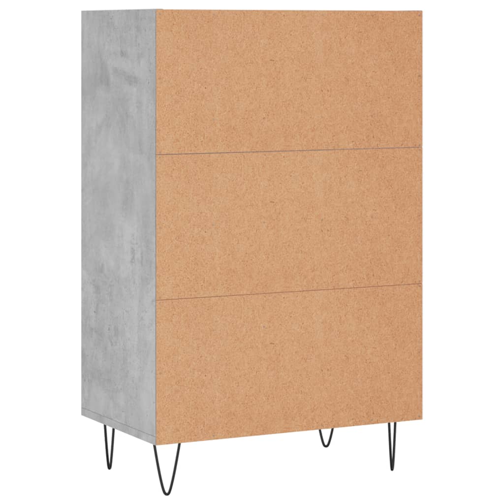 Highboard Betongrau 57x35x90 cm Holzwerkstoff