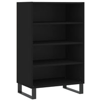 Thumbnail for Highboard Schwarz 57x35x90 cm Holzwerkstoff
