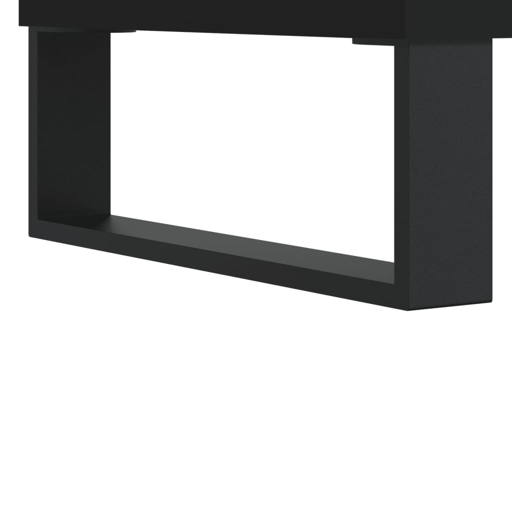 Highboard Schwarz 57x35x90 cm Holzwerkstoff