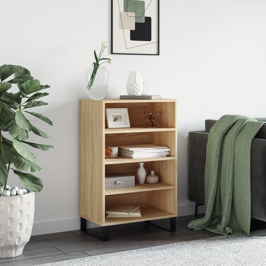 Highboard Sonoma-Eiche 57x35x90 cm Holzwerkstoff