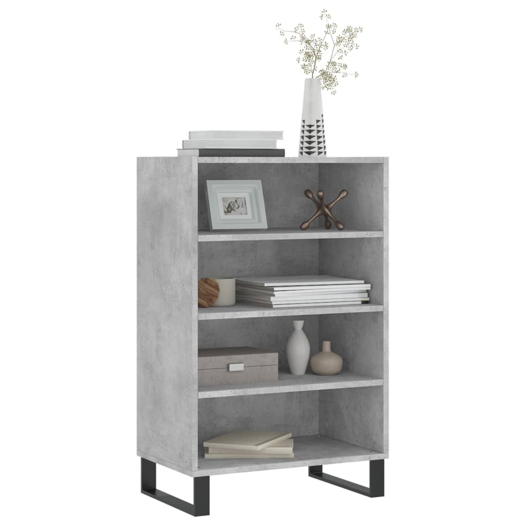 Highboard Betongrau 57x35x90 cm Holzwerkstoff