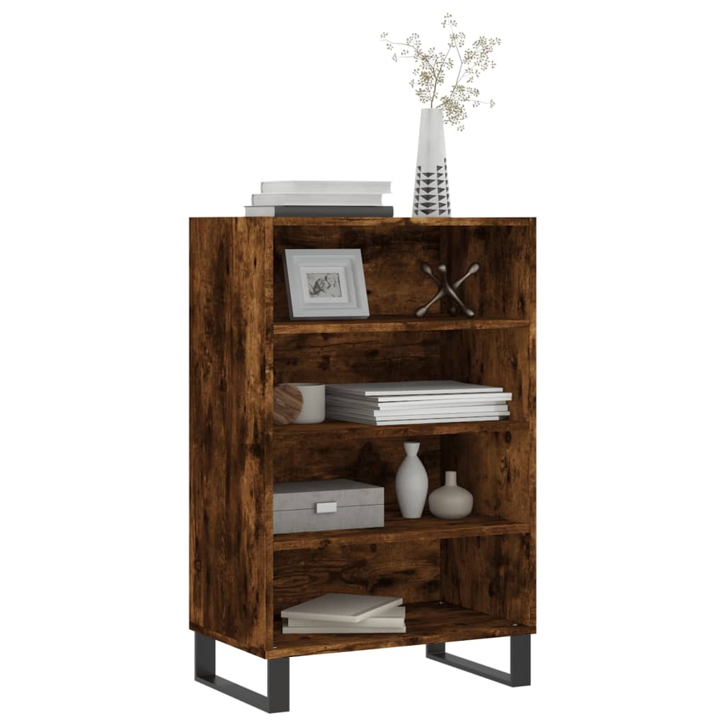 Highboard Räuchereiche 57x35x90 cm Holzwerkstoff