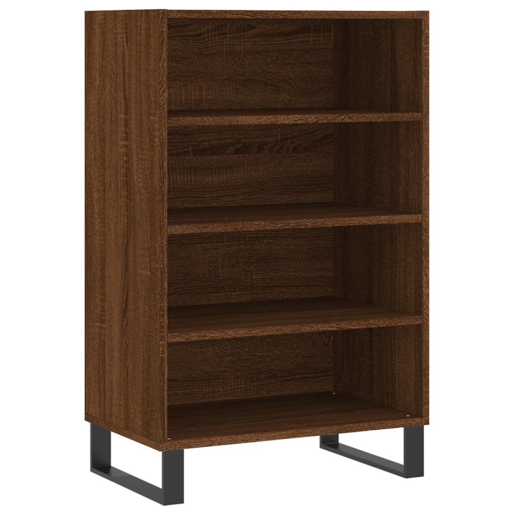Highboard Braun Eichen-Optik 57x35x90 cm Holzwerkstoff