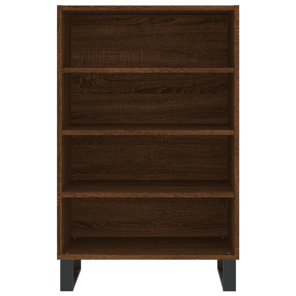 Highboard Braun Eichen-Optik 57x35x90 cm Holzwerkstoff