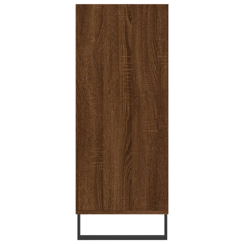 Highboard Braun Eichen-Optik 57x35x90 cm Holzwerkstoff