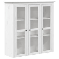 Thumbnail for Vitrinenschrank mit Glastüren BODO Weiß Massivholz Kiefer