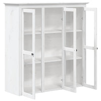 Thumbnail for Vitrinenschrank mit Glastüren BODO Weiß Massivholz Kiefer
