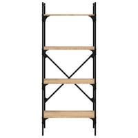 Thumbnail for Bücherregal 4 Fächer Sonoma-Eiche 56x31,5x138,5cm Holzwerkstoff