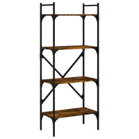 Thumbnail for Bücherregal 4 Fächer Räuchereiche 56x31,5x138,5cm Holzwerkstoff