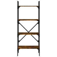 Thumbnail for Bücherregal 4 Fächer Räuchereiche 56x31,5x138,5cm Holzwerkstoff