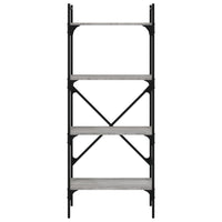 Thumbnail for Bücherregal 4 Fächer Grau Sonoma 56x31,5x138,5 cm Holzwerkstoff