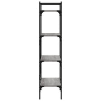 Thumbnail for Bücherregal 4 Fächer Grau Sonoma 56x31,5x138,5 cm Holzwerkstoff