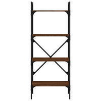 Thumbnail for Bücherregal 4 Fächer Braun Eiche 56x31,5x138,5 cm Holzwerkstoff