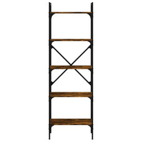 Thumbnail for Bücherregal 5 Fächer Räuchereiche 56x31,5x174 cm Holzwerkstoff