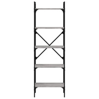 Thumbnail for Bücherregal 5 Fächer Grau Sonoma 56x31,5x174 cm Holzwerkstoff