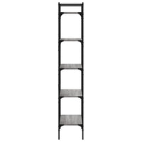 Thumbnail for Bücherregal 5 Fächer Grau Sonoma 56x31,5x174 cm Holzwerkstoff