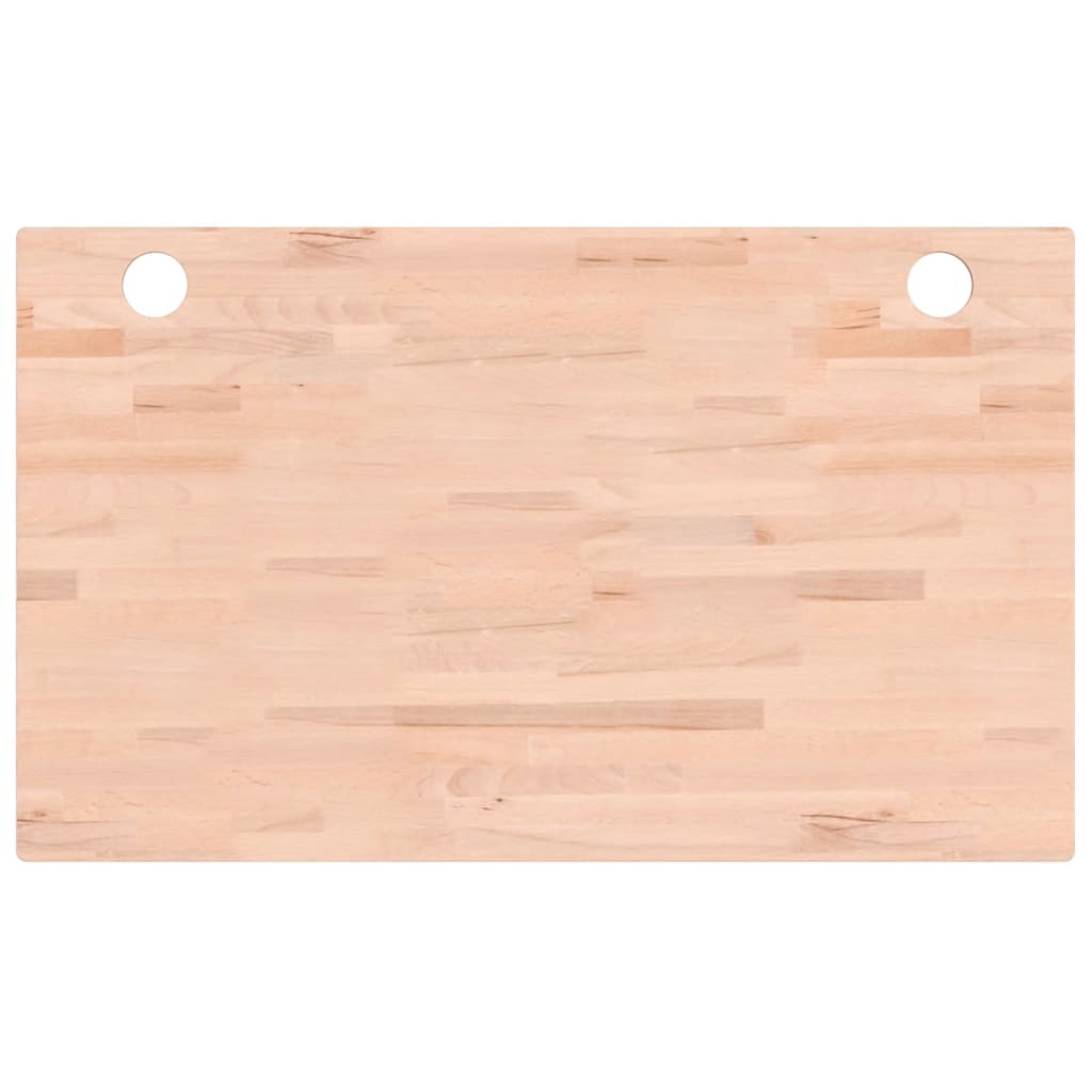 Schreibtischplatte 100x60x2,5 cm Massivholz Buche