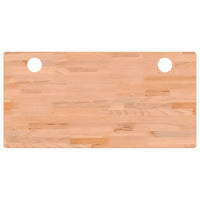 Thumbnail for Schreibtischplatte 110x55x2,5 cm Massivholz Buche