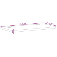 Thumbnail for Schreibtischplatte 110x55x2,5 cm Massivholz Buche