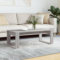 Thumbnail for Couchtisch Grau Sonoma 102x50x35 cm Holzwerkstoff