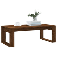 Thumbnail for Couchtisch Braun Eichen-Optik 102x50x35 cm Holzwerkstoff