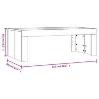 Thumbnail for Couchtisch Sonoma-Eiche 102x50x36 cm Holzwerkstoff