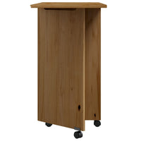 Thumbnail for Rollschrank mit Schreibtisch MOSS Honigbraun Massivholz Kiefer