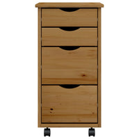 Thumbnail for Rollschrank mit Schubladen MOSS Honigbraun Massivholz Kiefer