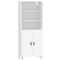 Thumbnail for Highboard Weiß 69,5x34x180 cm Holzwerkstoff