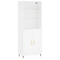 Thumbnail for Highboard Weiß 69,5x34x180 cm Holzwerkstoff