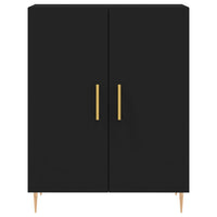 Thumbnail for Highboard Schwarz 69,5x34x180 cm Holzwerkstoff