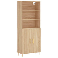 Thumbnail for Highboard Sonoma-Eiche 69,5x34x180 cm Holzwerkstoff