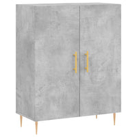 Thumbnail for Highboard Betongrau 69,5x34x180 cm Holzwerkstoff