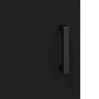 Thumbnail for Highboard Schwarz 69,5x34x180 cm Holzwerkstoff