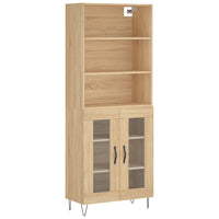 Thumbnail for Highboard Sonoma-Eiche 69,5x34x180 cm Holzwerkstoff