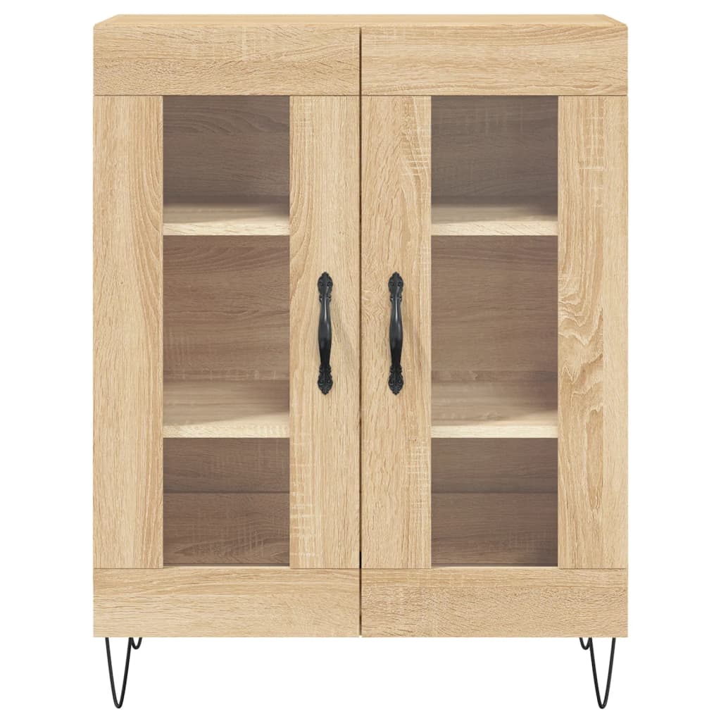 Highboard Sonoma-Eiche 69,5x34x180 cm Holzwerkstoff