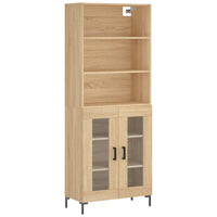 Thumbnail for Highboard Sonoma-Eiche 69,5x34x180 cm Holzwerkstoff