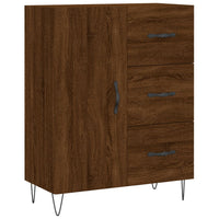 Thumbnail for Highboard Braun Eichen-Optik 69,5x34x180 cm Holzwerkstoff