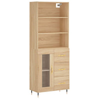 Thumbnail for Highboard Sonoma-Eiche 69,5x34x180 cm Holzwerkstoff