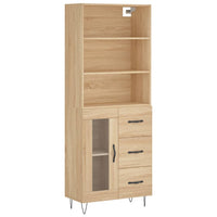 Thumbnail for Highboard Sonoma-Eiche 69,5x34x180 cm Holzwerkstoff
