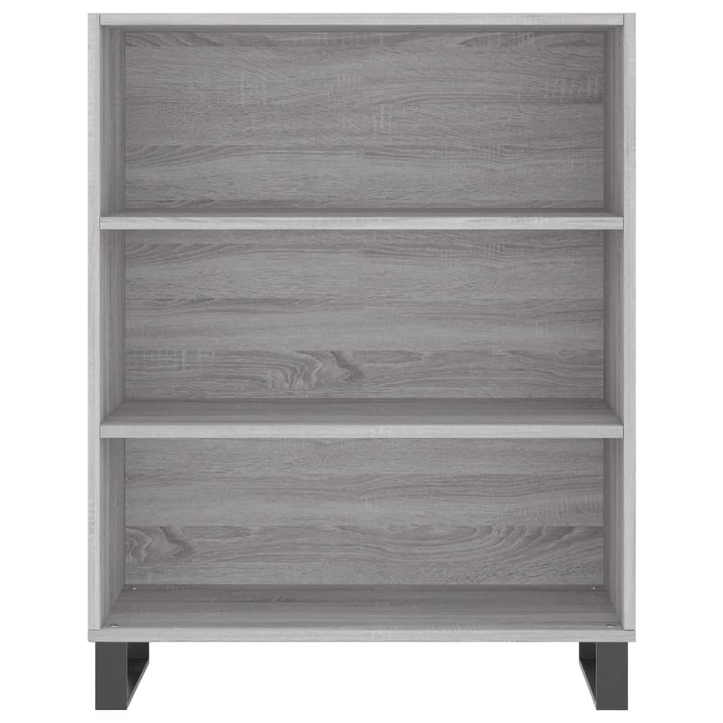 Highboard Grau Sonoma 69,5x32,5x180 cm Holzwerkstoff