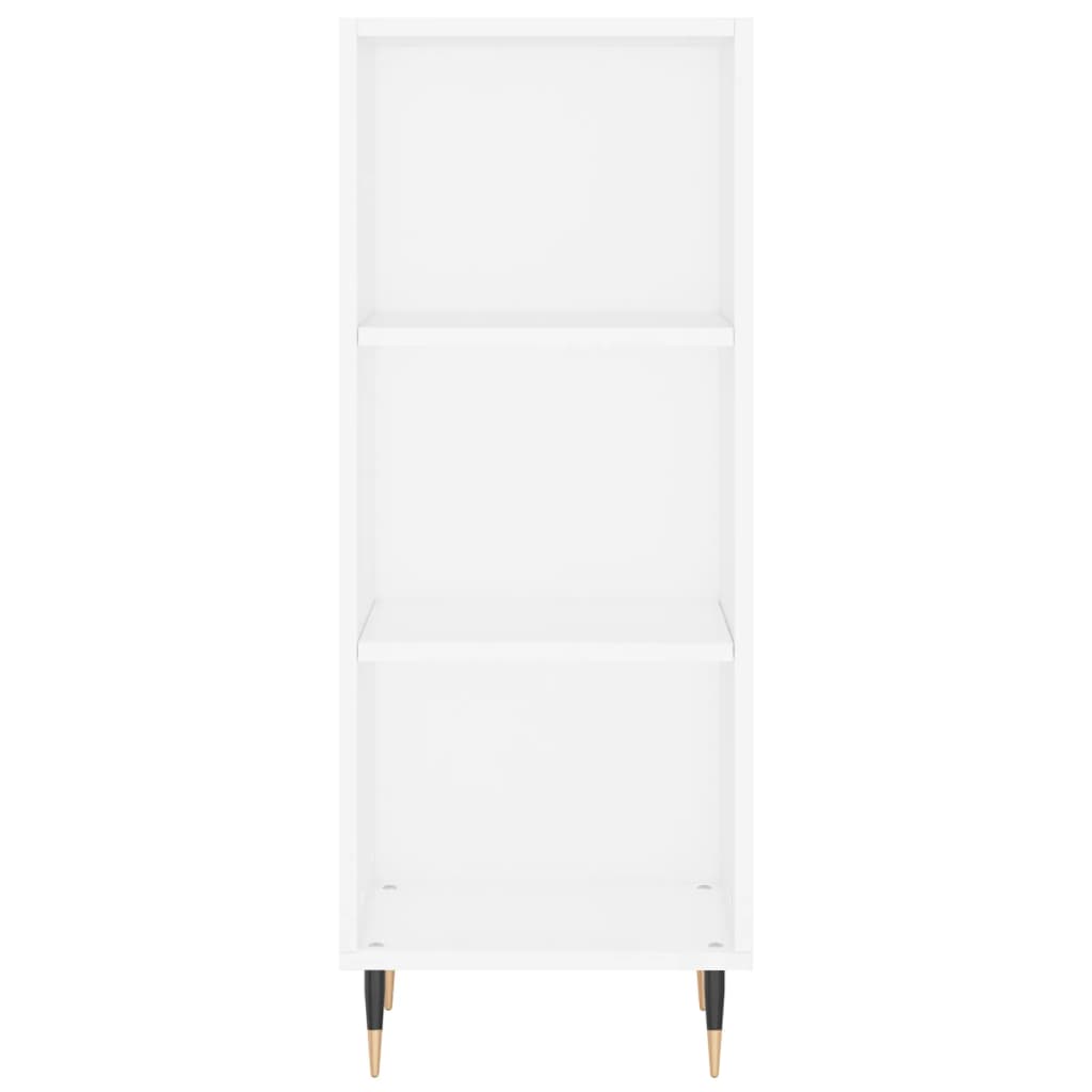 Highboard Hochglanz-Weiß 34,5x32,5x180 cm Holzwerkstoff