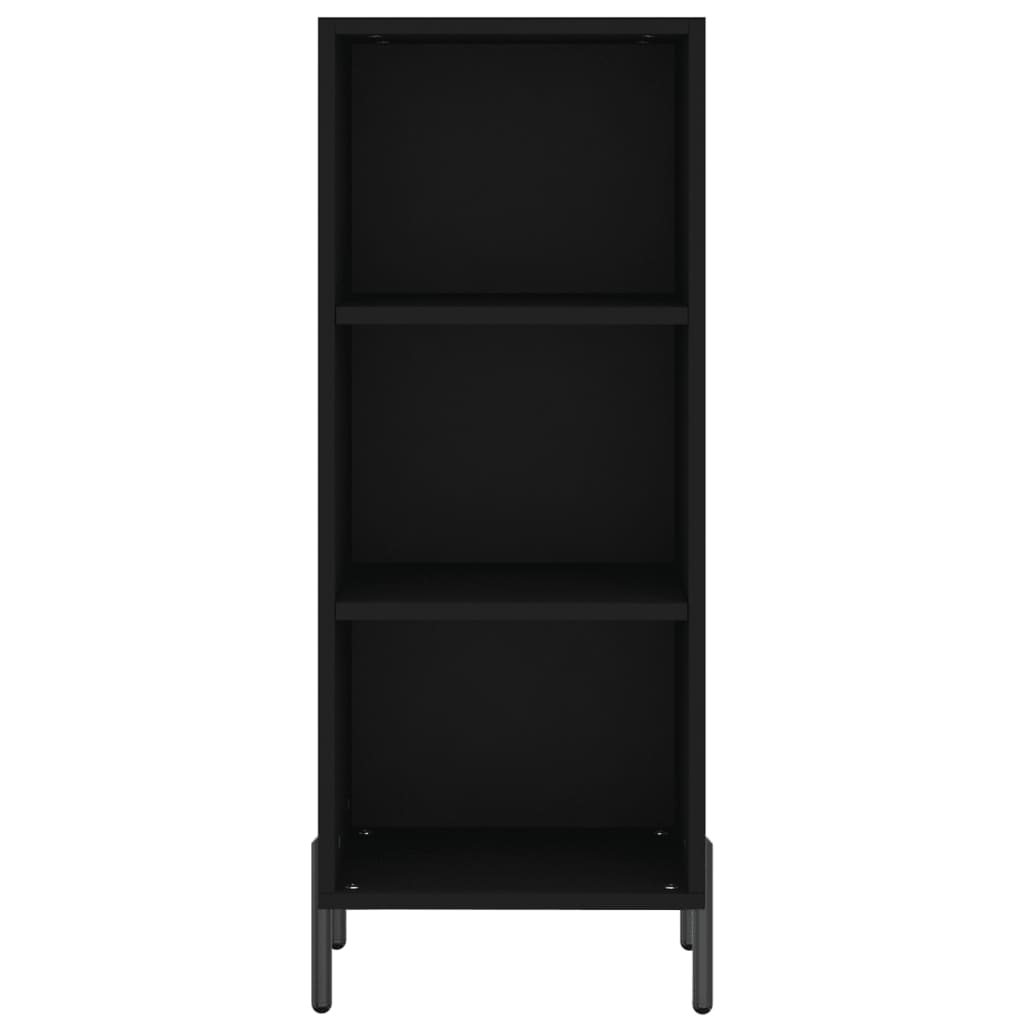 Highboard Schwarz 34,5x32,5x180 cm Holzwerkstoff